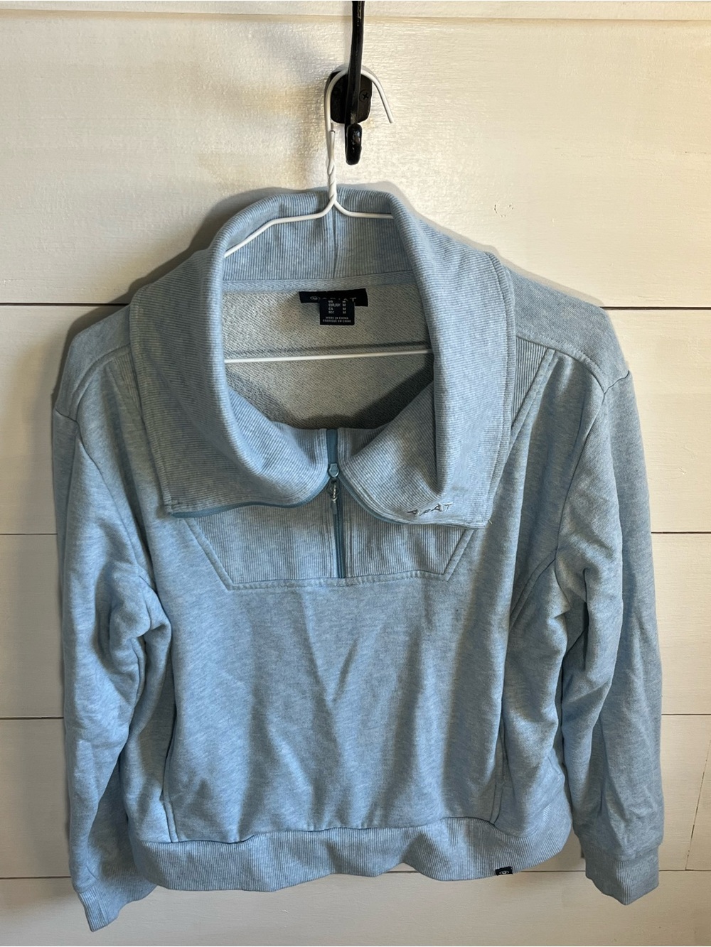 Ariat Light Blue Half-Zip Sweater
